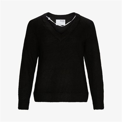 Seleted Femme Lulu V-Neck Knit