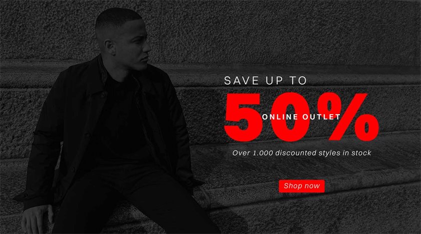 Online Outlet - save up tp 50%
