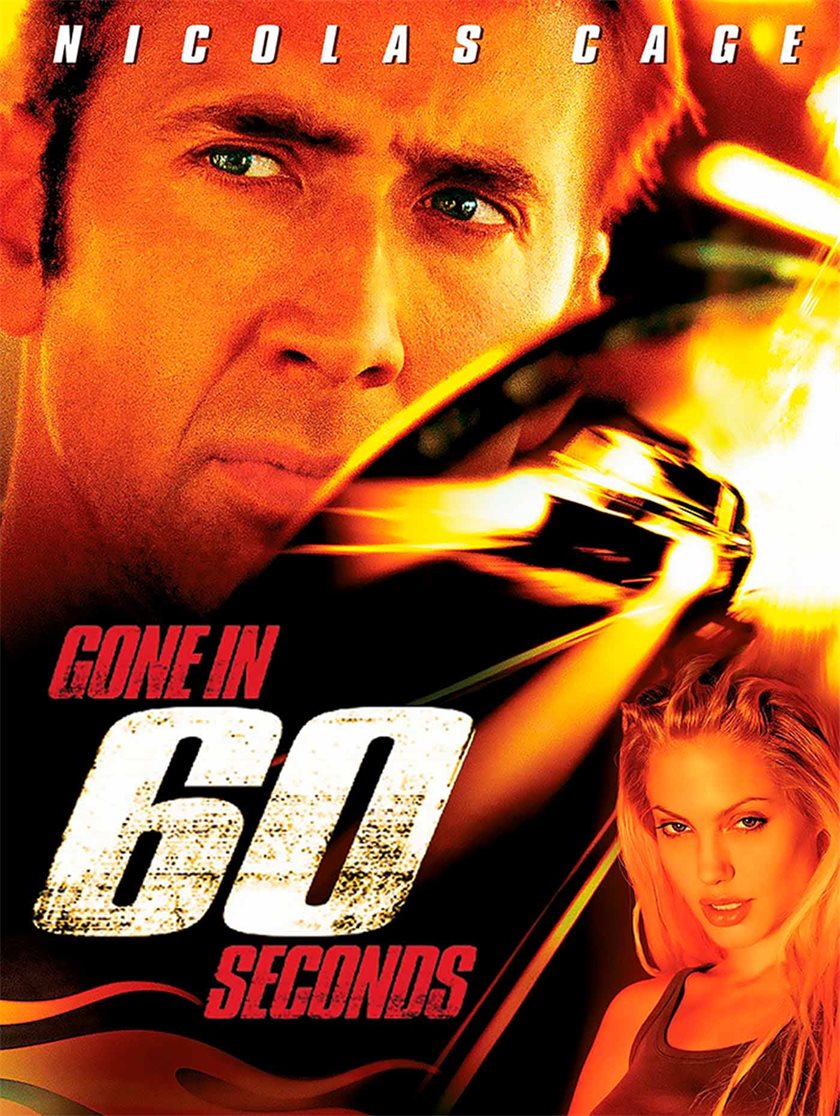 Film poster for gine in 60 seconds, ford mustang