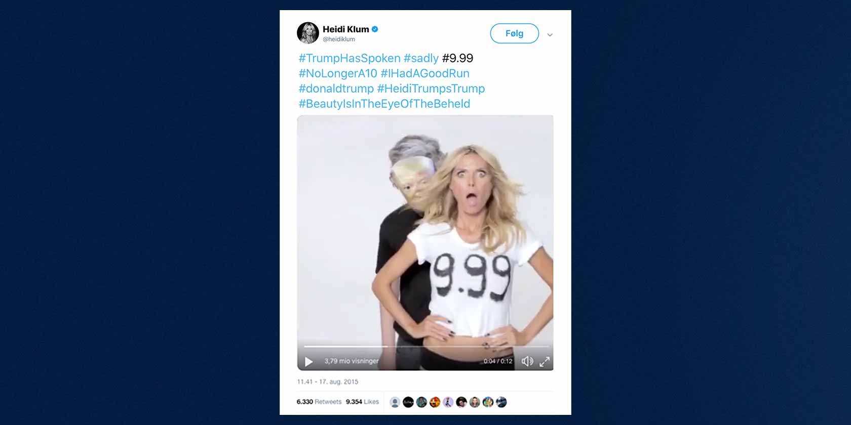 Heidi Klum Donald Trump