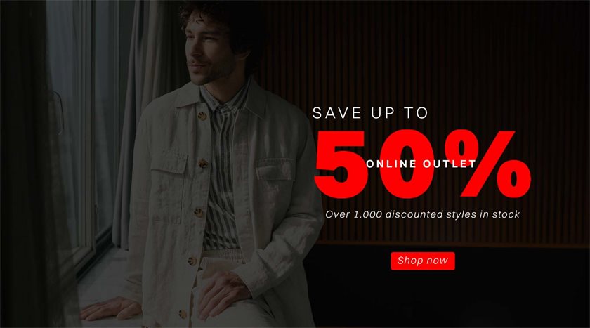 Online Outlet - save up to 50%